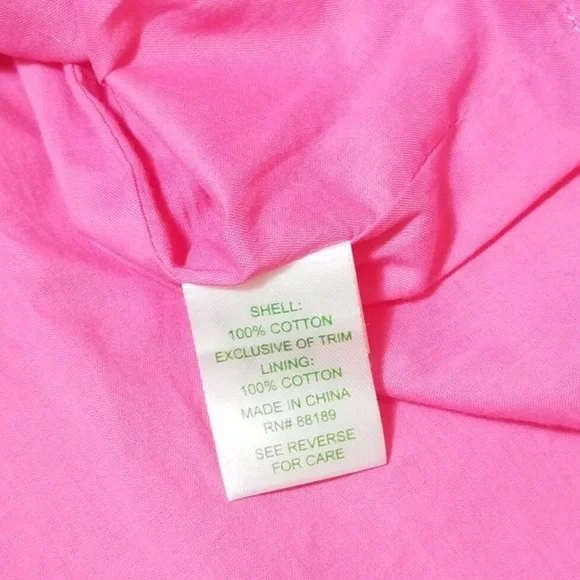 Lilly Pulitzer Bowen Hotty Pink Embroidered Strapless Dress Size 6 - Picture 8 of 13
